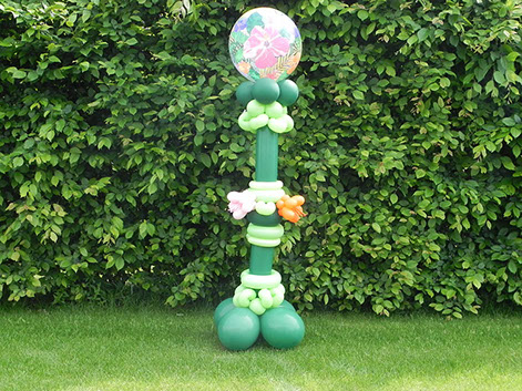 Montage de ballons bouquet hibiscus