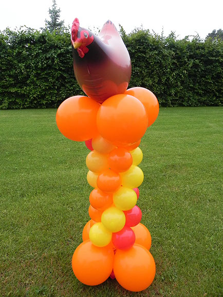 Montage ballons Poule