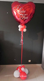 Montage ballons Saint-Valentin