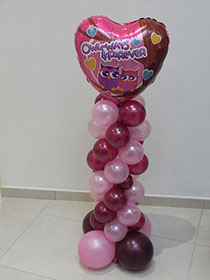 Montage ballons hiboux